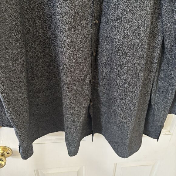 HB‎ Harbor Bay Men Button Shirt Size 4XLT Long Sleeve Abstract Office Prep City - Picture 7 of 11